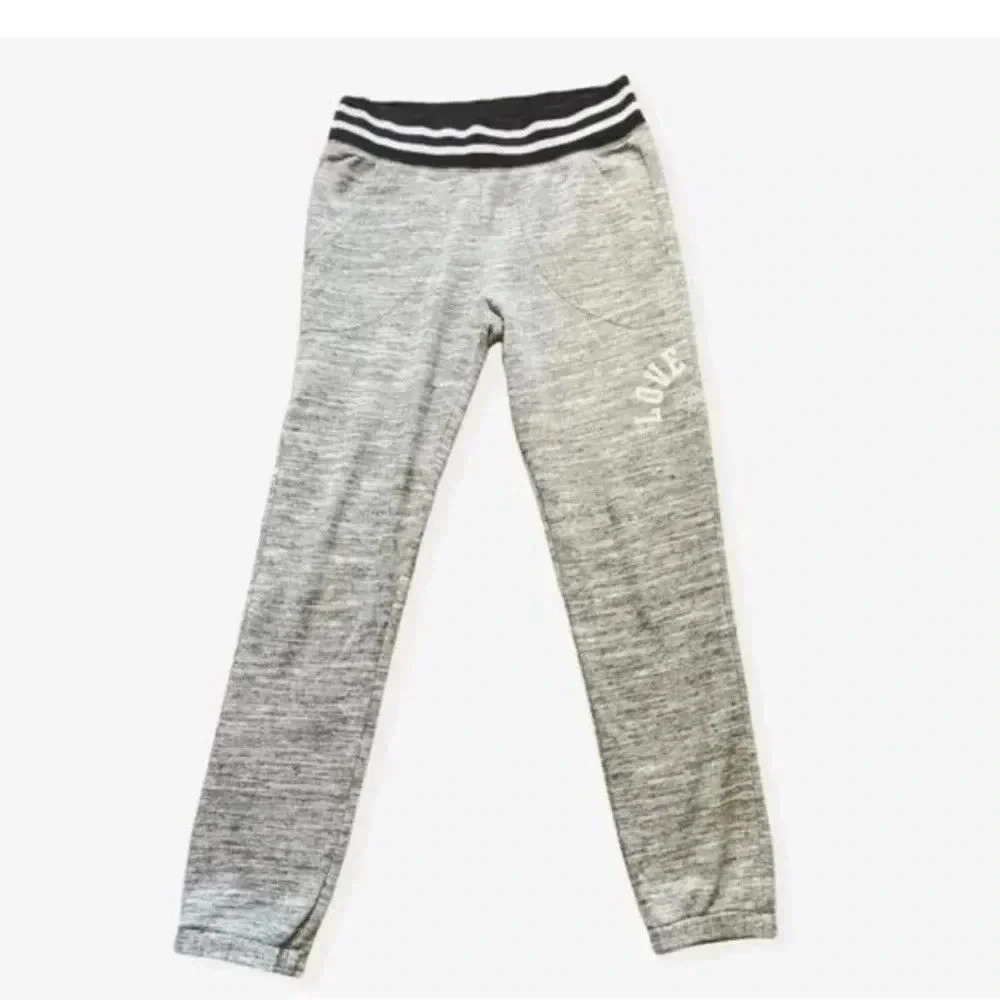Victoria Secret Pink Love Gray Women Jogger Pants SZ S